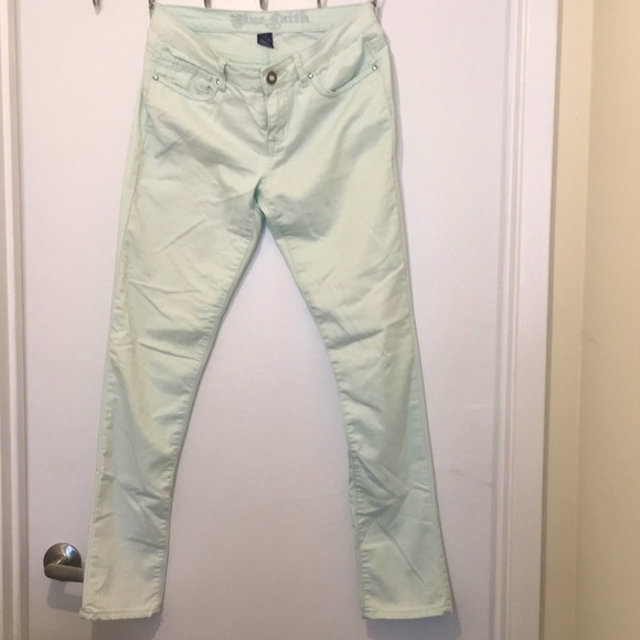 Turquoise Blue Faith Jeans- Super soft!-used - Picture 1 of 4